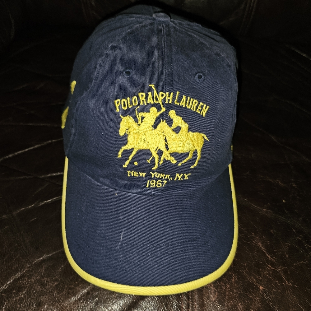Polo by Ralph Lauren Navy and Yellow Hat